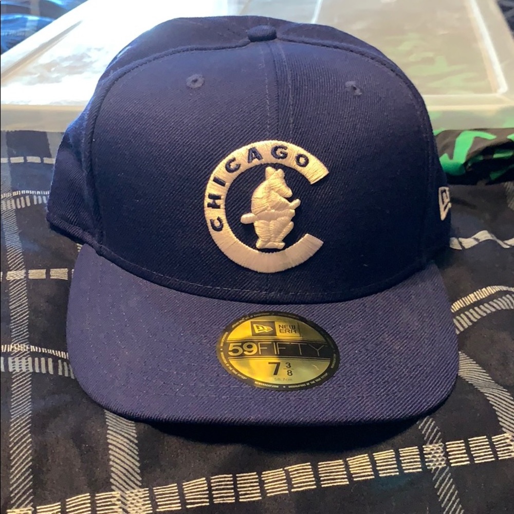 Chicago Cubs Fitted Green Brim